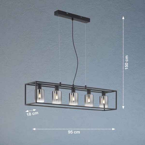 FISCHER & HONSEL Suspension Iska abat-jour en verre