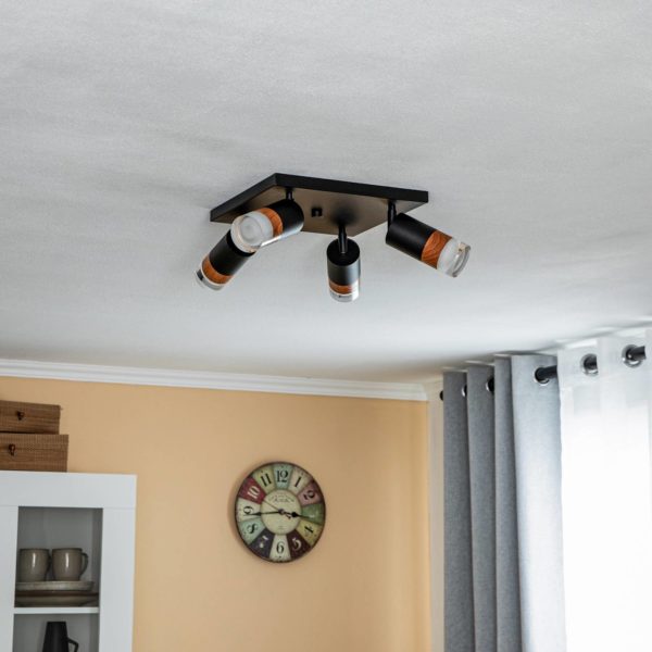 Envostar Fida spot plafond carré 4 lampes