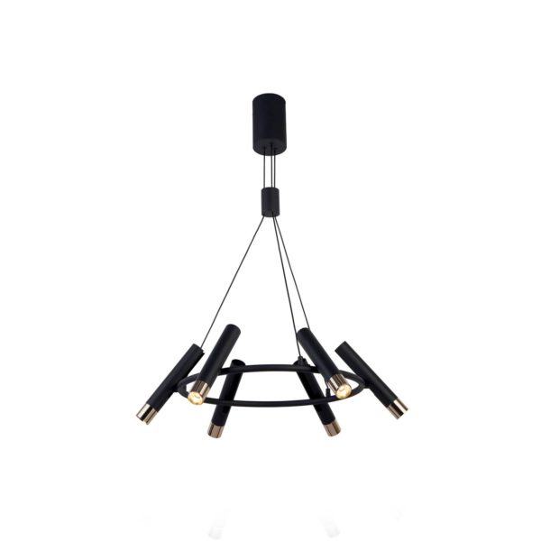 Searchlight Suspension Elegance à 6 lampes noire Searchlight