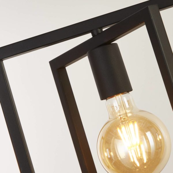 Searchlight Suspension Squares à 4 lampes noire Searchlight