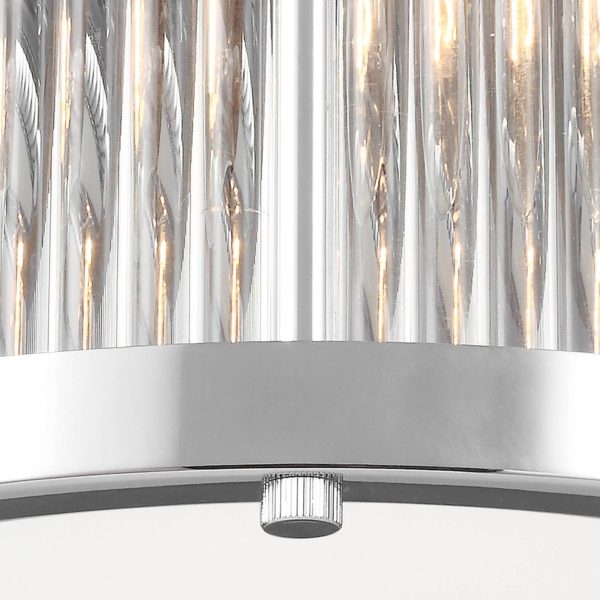 FEISS Plafonnier LED Paulson IP44 chromé Ø 27,9 cm FEISS
