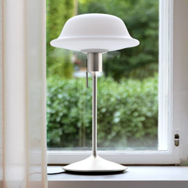 UMAGE Butler lampe à poser en verre, pied acier UMAGE