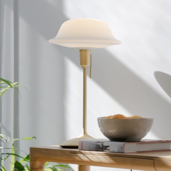 UMAGE Butler lampe à poser en verre, pied laiton UMAGE