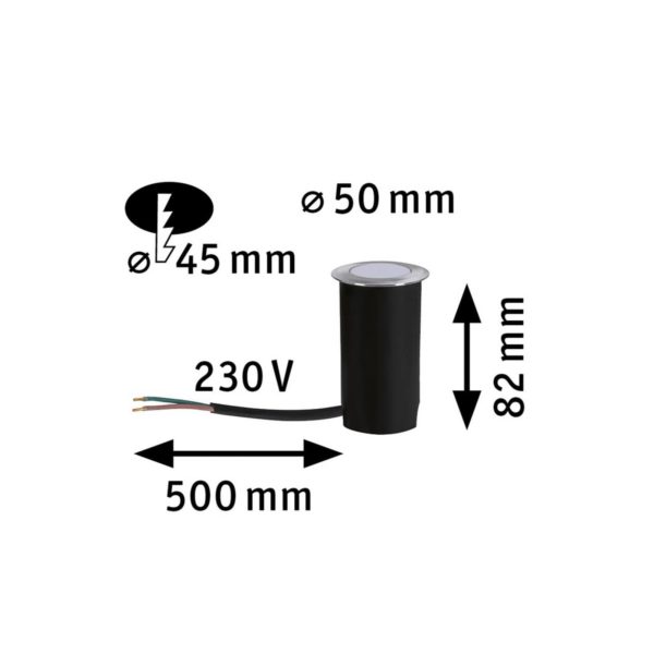 Paulmann Goldlicht lampe encastrable LED Ø5 cm Paulmann