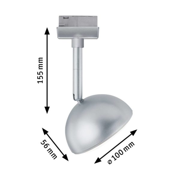 Paulmann URail Hemi spot LED 3 000 K chromé Paulmann