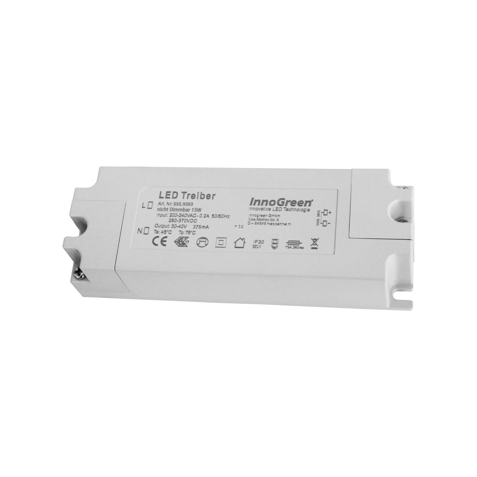 Driver LED InnoGreen 220-240 V(AC/DC) 15W InnoGreen