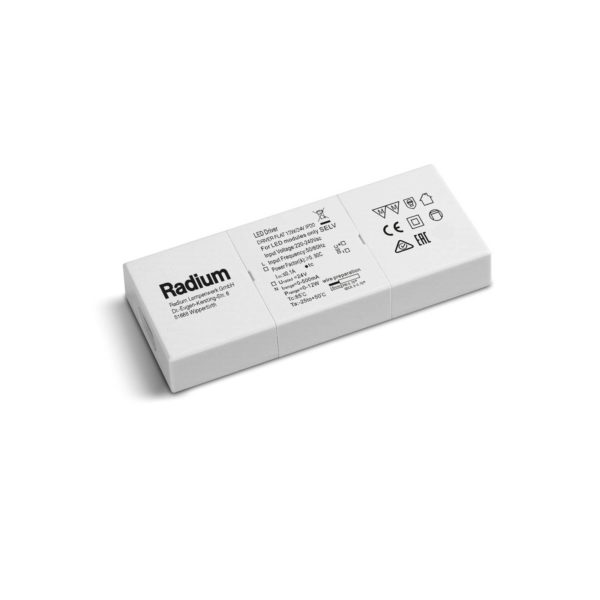 Driver Flat LED de Radium pour rubans LED 12W/24V Radium