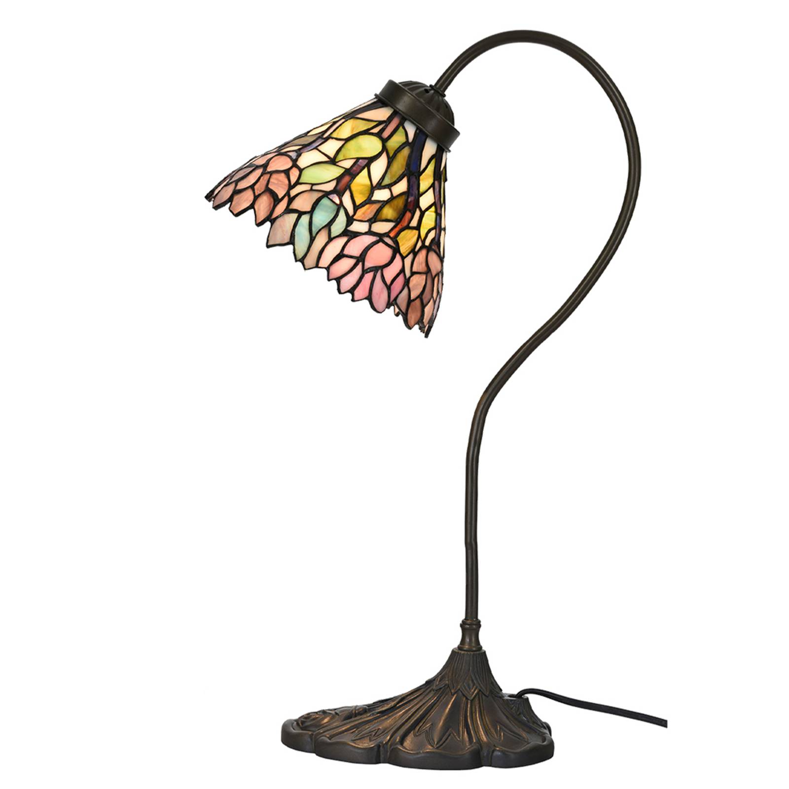 Clayre&Eef Lampe à poser 5LL-6162 abat-jour au style Tiffany Clayre&Eef