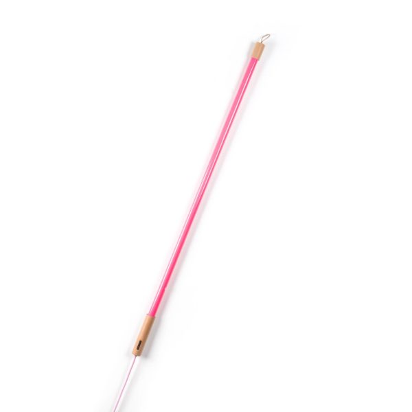 SELETTI Lampe sur pied LED Linea avec bois, fuchsia Seletti