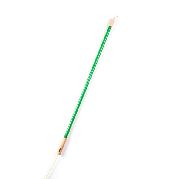 SELETTI Lampe sur pied LED Linea avec bois, verte Seletti