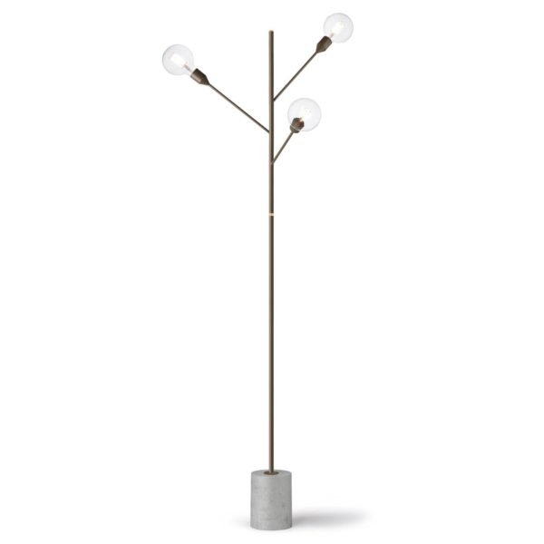 Modo Luce Baobab lampadaire à 3 lampes, gris plomb Modo Luce