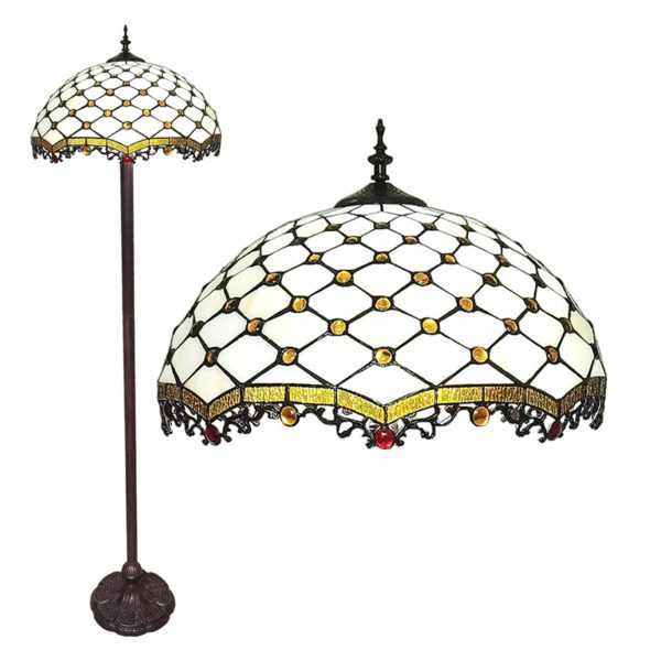 Clayre&Eef Lampadaire 5LL-6113 au style Tiffany