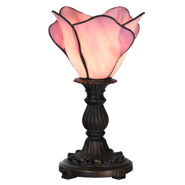 Clayre&Eef Lampe à poser 5LL-6099 en rose