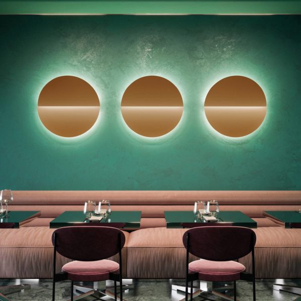 Applique murale LED Butterfly Ø 75cm or mat de Modo Luce Modo Luce