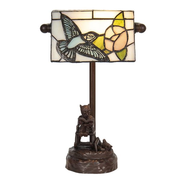 Clayre&Eef Lampe de bureau 5LL-6050 au style Tiffany Clayre&Eef