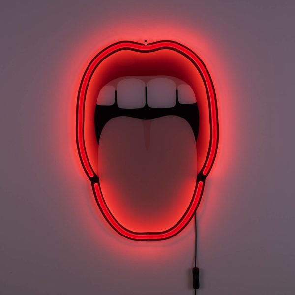 SELETTI Applique déco LED Tongue, 41×58 cm Seletti