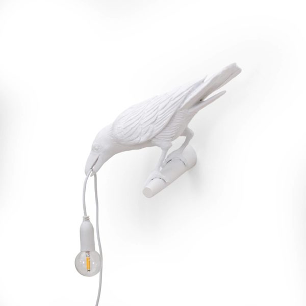 SELETTI Applique déco LED Bird Lamp, gauche, blanche Seletti