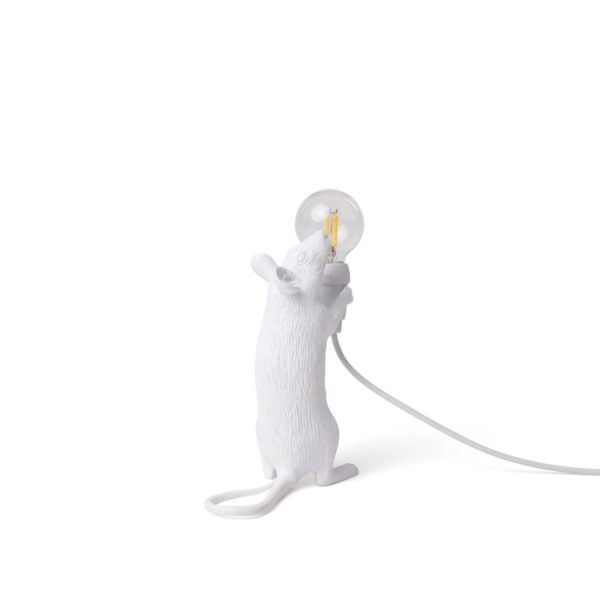 SELETTI Lampe déco LED Mouse Lamp USB debout blanche Seletti