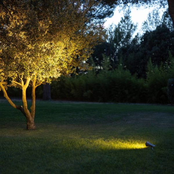 Les Jardins Spot solaire LED Spot capteur lumière du jour