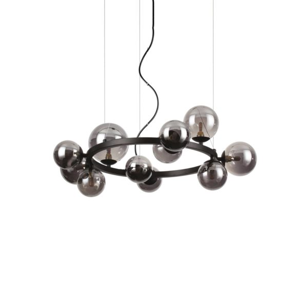 Ideallux Ideal Lux Perlage Suspension noir/noir 11flg Ø 73 Ideallux