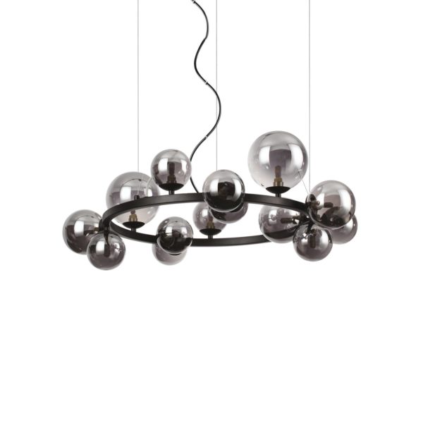 Ideallux Ideal Lux Perlage Suspension noir/noir 14flg Ø 85 Ideallux