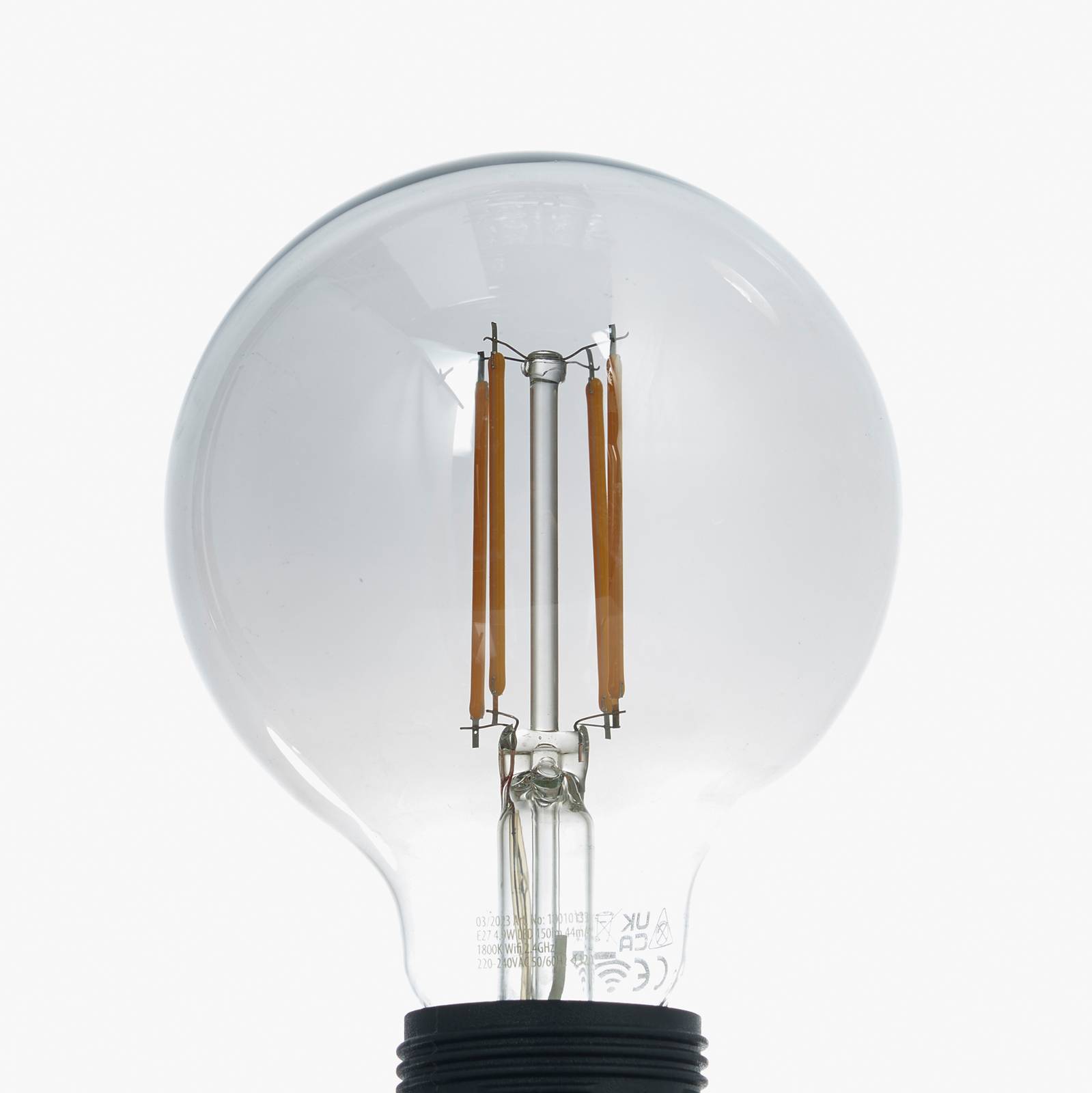 LUUMR Smart ampoule globe LED E27 gris fumé 4