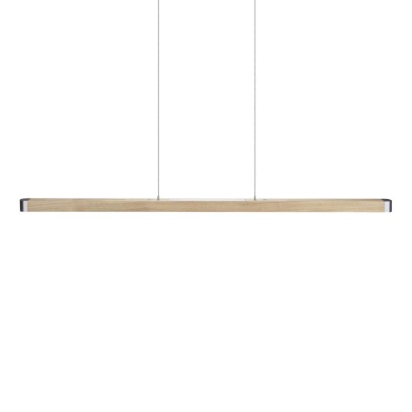 HerzBlut Novelie suspension LED, chêne naturel HerzBlut