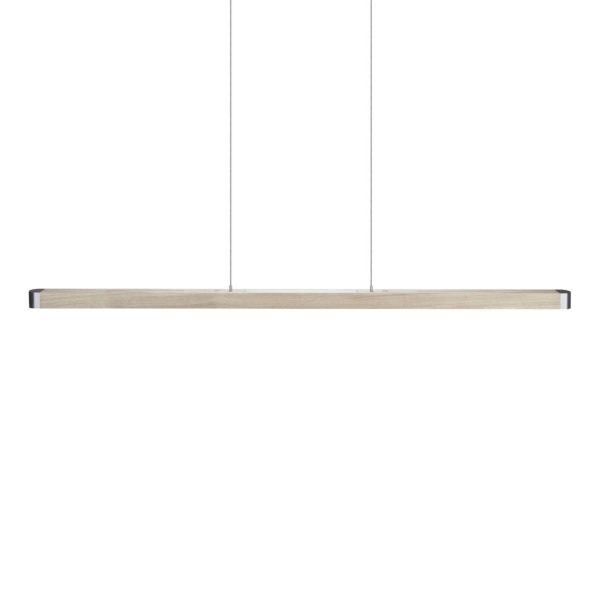 HerzBlut Novelie suspension LED, chêne blanc HerzBlut