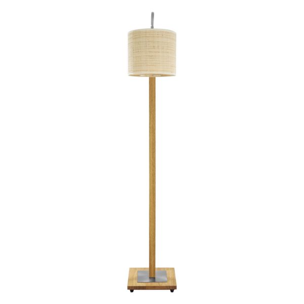 HerzBlut Rika lampe sur pied, chêne cendré huilé/sable HerzBlut