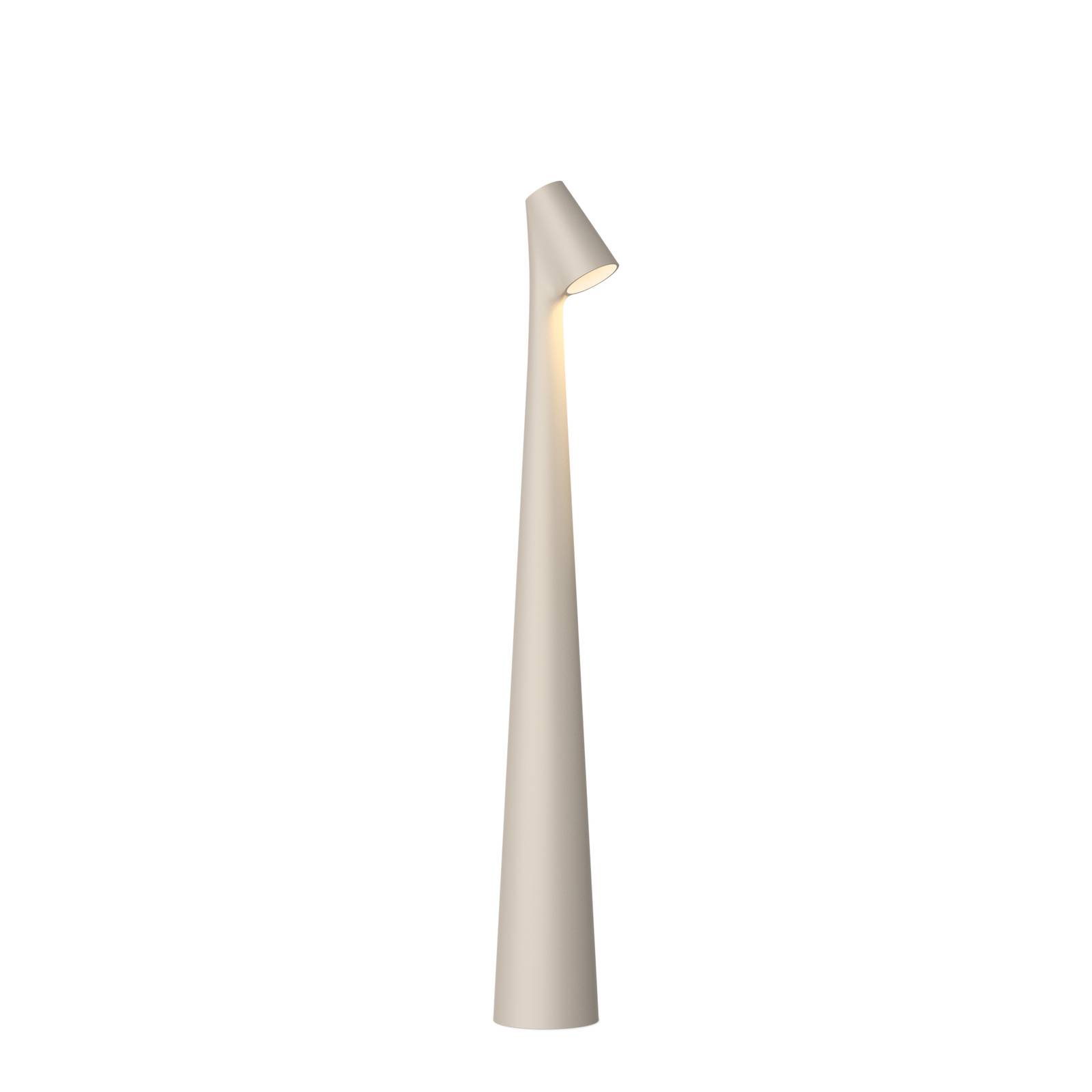 Vibia Africa LED lampe de table hauteur 40cm beige clair Vibia