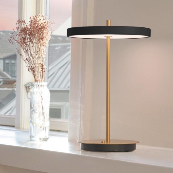 UMAGE Asteria Move lampe de table LED, noire UMAGE