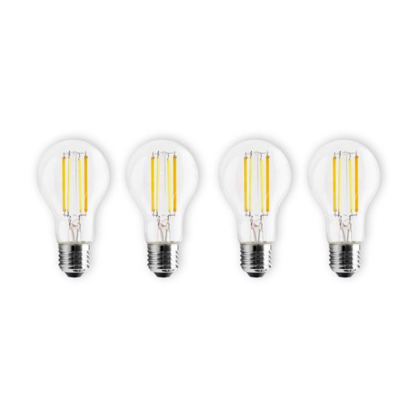 Prios Smart LED Filament E27 7W à intensité variable CCT Tuya 4 pièces PRIOS