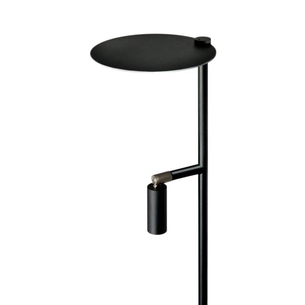 Carpyen Lampadaire LED Kelly, spot réglable, noir/nickel Carpyen