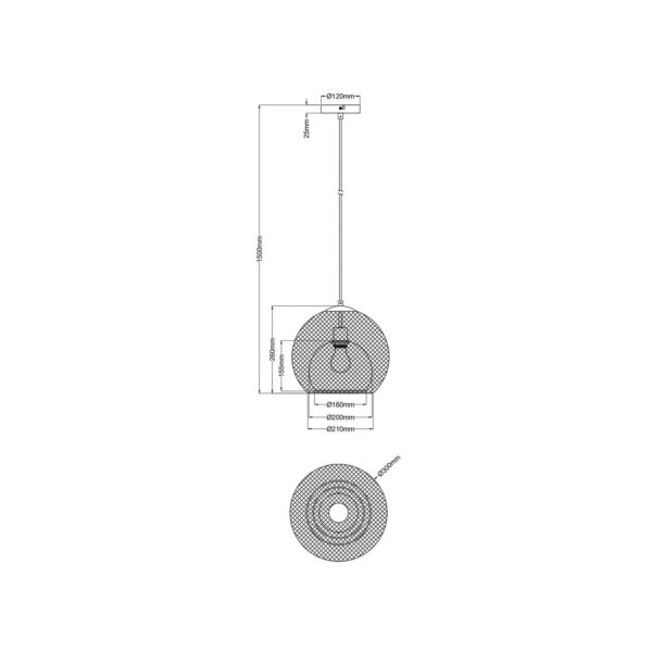NOWA GmbH Suspension Selina double abat-jour fil à une lampe NOWA GmbH