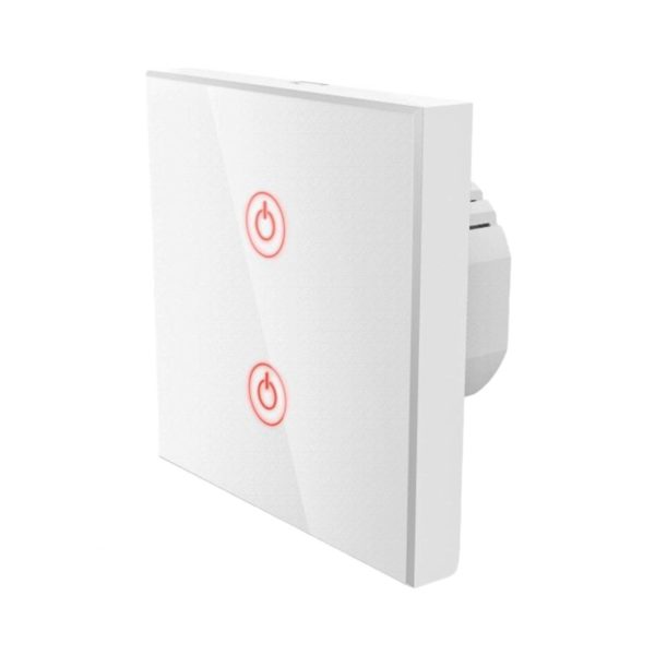 Hama interrupteur WiFi tactile, encastré, double Hama