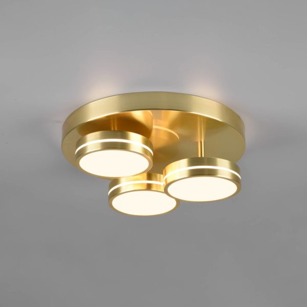 Trio Lighting Plafonnier LED Franklin à trois lampes