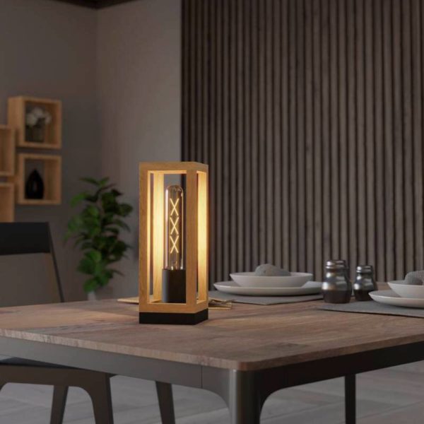 EGLO Nafferton lampe à poser en bois EGLO