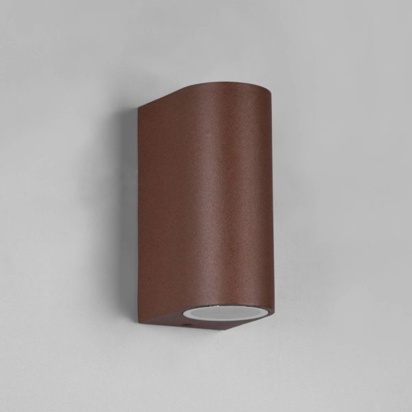 Trio Lighting Applique extérieur Roya up/downlight ronde grise Trio Lighting