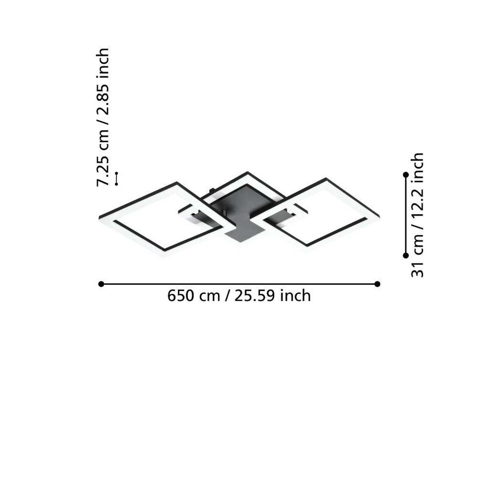 EGLO connect Paranday-Z plafonnier LED x3