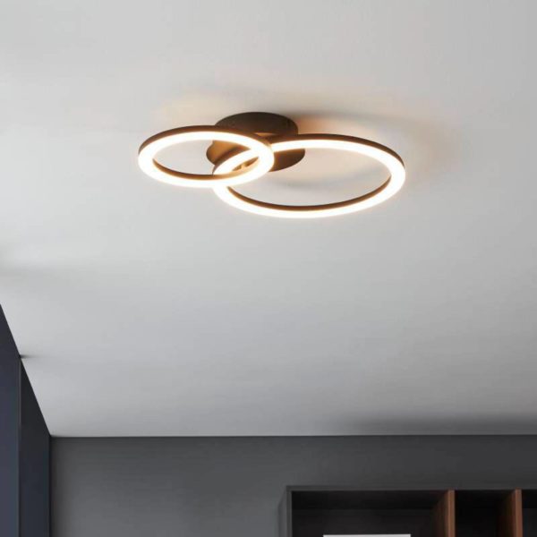 EGLO connect Parrapos-Z plafonnier LED, à 2 lampes EGLO connect