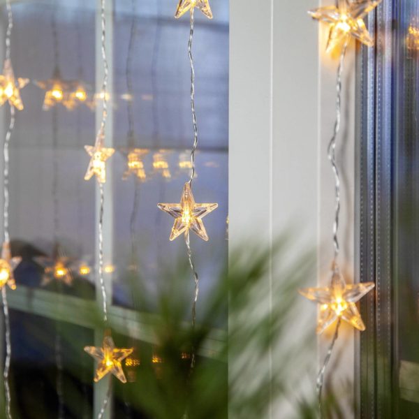 STAR TRADING Rideau lumineux LED Star Curtain à 30 lampes STAR TRADING
