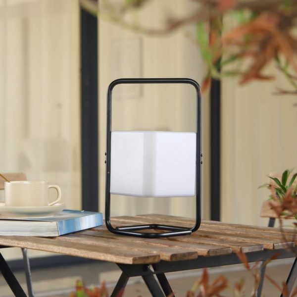 Lindby Aurilia lampe de table LED cube batterie LINDBY