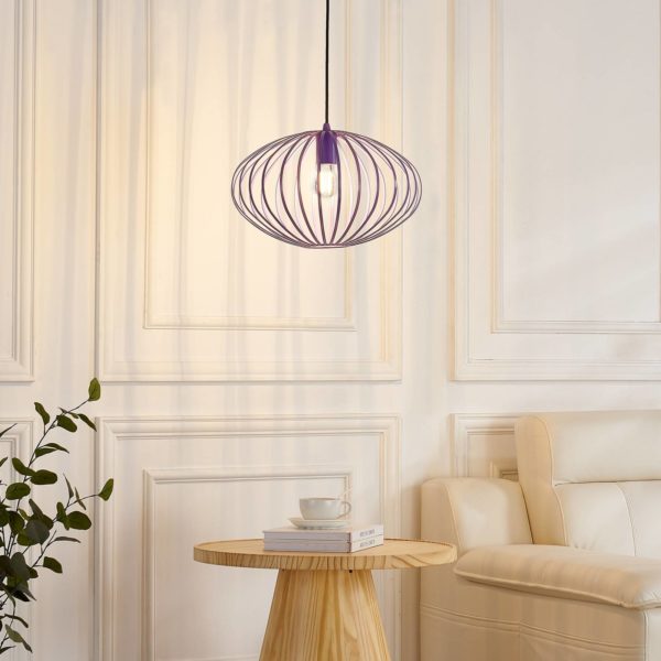 Lindby Maivi suspension cage violet 40 cm LINDBY