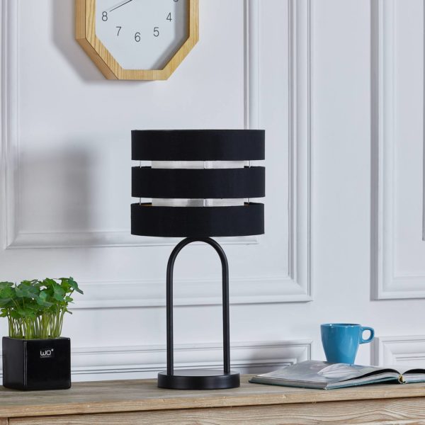 Lindby Tsomo lampe à poser tissu Ø 26 cm LINDBY