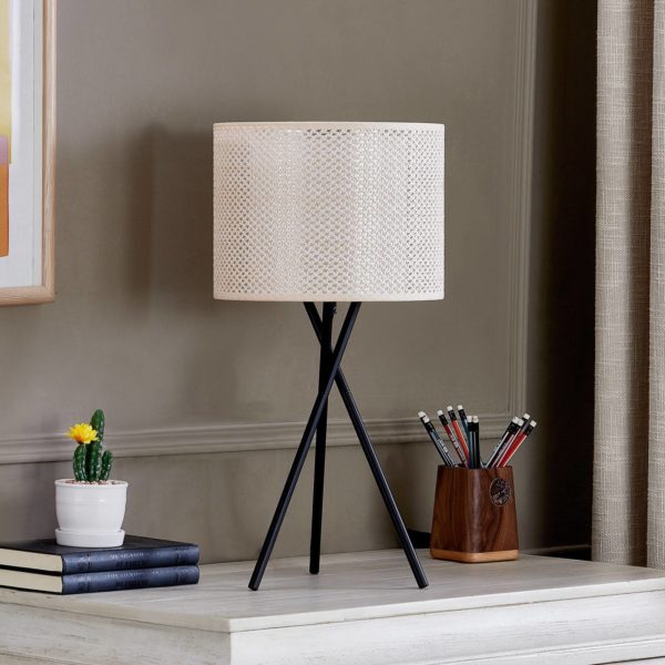 Lindby Soula lampe à poser tissu Ø 26 cm LINDBY