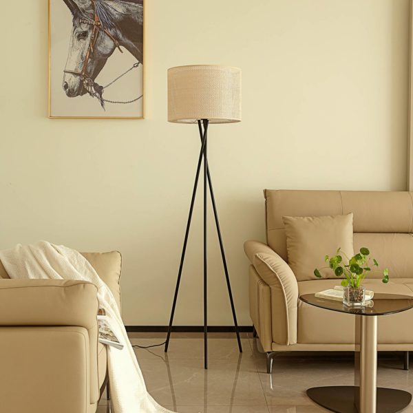 Lindby Soula lampe sur pied tissu Ø 40 cm LINDBY