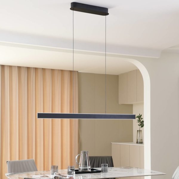 Lucande Philine suspension LED longue 121 cm LUCANDE