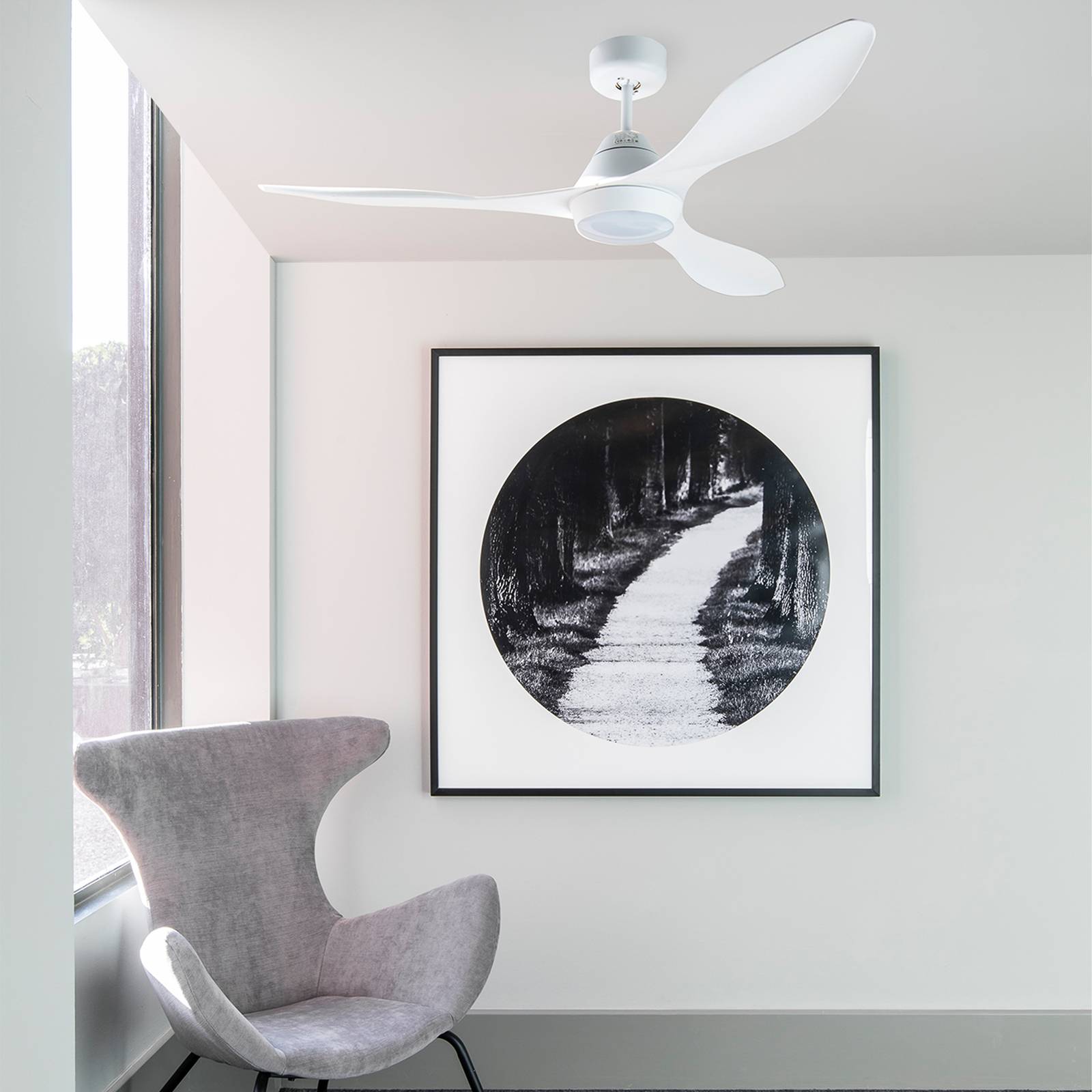 FARO BARCELONA Ventilateur plafond LED Polaris L