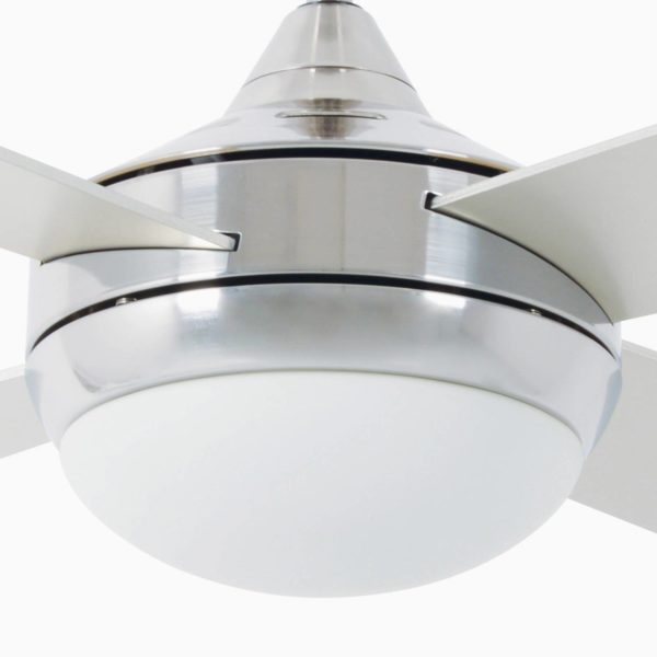 FARO BARCELONA Ventilateur de plafond Icaria L avec lumière alu/gris/érable FARO BARCELONA