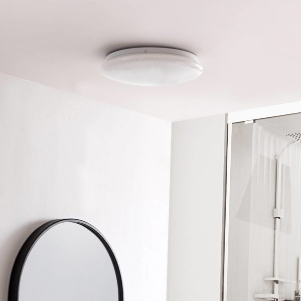 Lindby Emeryn plafonnier LED blanc étoilé 4 000 K LINDBY